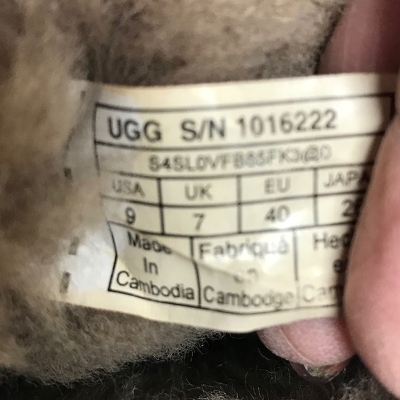 UGG Classic Mini II Taupe Brown Suede Shearling Ankle Boots 1016222 womens  9 - Picture 8 of 11